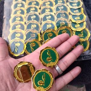 ring segi 8 timbul resin  /  perlengkapan Pramuka  /  accesories pramuka
