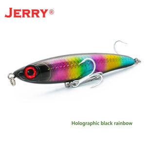 Jerry Cavalier 21.5G 27G Bút Chì Mồi Câu nổi Bề Mặt Stickbaits Nước Mặn Tiểu Bề Mặt Chìm Cá Ngừ mồi cứng