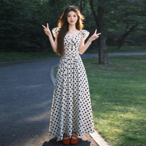ZHENMANZI | French Elegant Polka Dot Dress Summer 2026 New
