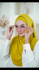 Jilbab Instan Malaya Jersey Hijab Simple Kekinian Free Inner Bergo / Hijab Bergo Malay /Bergo Instan