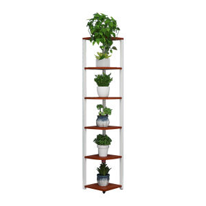Corner Wall Mounted Storage Rack Triangle Design Multi-Layer Simple Assembly Home Use for Bedroom Living Room Kitchen