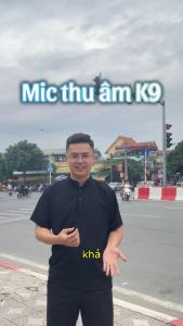 Micro Thu Âm Không Dây Cài Áo K9 Lọc Tiếng Ồn Thu Âm Livestreamm Quay Video Cho Điện Thoại Laptop PC. S161