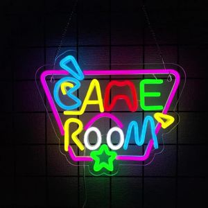Gamer Neon Sign for Room Wall DecorGame Room USB LED Neon Gaming Signs for Boys Room Gamer Gifts for Teenage Boys Kids