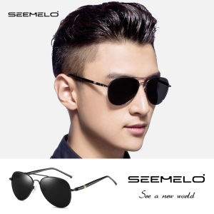 SEEMELO Men TAC Polarized Sunglasses Ultra Light Sunglasses Retro Driving Sunglasses Outdoor Sunglasses UV400 Night Vision Sunglasses Cycling Riding Running Glasses