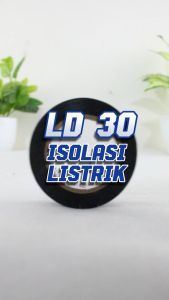 Isolasi Listrik PVC Hitam Tahan Panas Electrical Tape Isolasi Instalasi Listrik Hitam 20 Yard LD-30