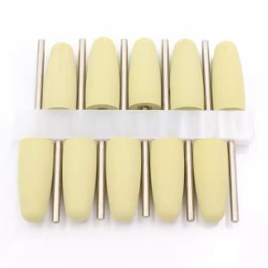 10pcs Silicone Dental Polishing Heads Tooth Drill Bits for Dental Grinders Smoothing Tooth Surfaces Dentist Tools Nail Polishing