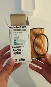 Chevrolet Cruze 1.8 / Orlando Oil Filter 93185674 GM (OEM)