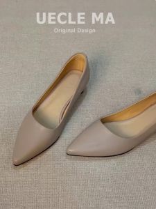 MASHUJIA | French Style Lamb Leather Comfortable Single Shoes