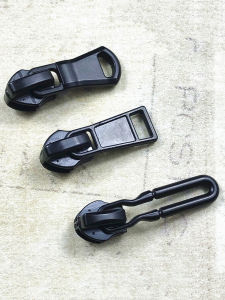 Mũi Khóa Khóa Kéo Nylon Dày Chống Gió Màu Đen QLJD Phụ Kiện May Vá DIY Phụ Kiện Khóa Kéo Khóa Kéo Chống Nước