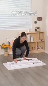 Foldable computer desk home office desk bedroom small desk simple study desk no installation foldable storage essential for small apartments