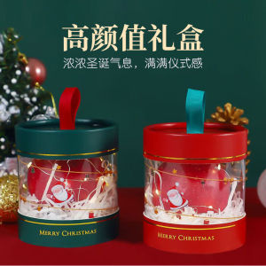 Tình Yêu Trong Hoa Tròn Hộp Apple Giáng Sinh Trái Cây Hòa Bình Tặng Kẹo Bao Bì Cầm Tay Tự Làm Hộp Quà Tặng Handmade