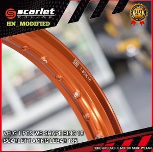 Velg SCARLET RACING 1 Biji Ring 18 Lebar 160 185 215  WR WM Shape