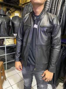 Jaket kulit domba model slimfit / jaket kulit keren