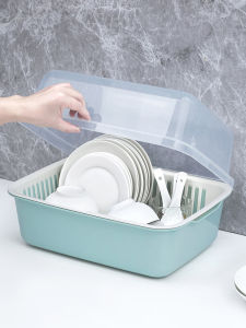 Nordic Style Kitchen Dish Drainer Rack Plate Bowl Storage Holder Plastic Material Two Layers Chinese Brand Mabalo MBLO8012