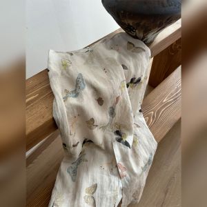 YUFUQING | French Vintage High Waist Casual Butterfly Print White Split Long Skirt Womens Summer New Style Bodycon Mini Midi Skirt