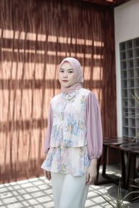 Artemis Fashion - SHAYLA BASIC kemeja motif kemeja kerja