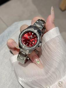 OLEVS | Elegant Cherry Red Womens Watch