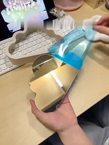 SKISOPGO โคมไฟแก้วทิวลิป LED รูปร่างเมฆ โคมไฟตกแต่งดอกทิวลิป โคมไฟกลางคืน ทําด้วยมือDIY ของขวัญวันเกิด