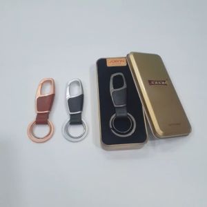 Móc treo chìa khóa Jobon 6605 chất liệu kim loại kết hợp da cao cấp