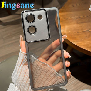Jingsanc เคสฟิล์มเลนส์เคสสำหรับ VIVO Y36 5G/VIVO Y36 TPU นิ่มปกป้องกล้องฝาหลังสุดหรู Vivo Y36 5G /Vivo X2-1 Y36