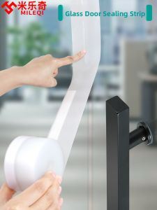 Glass Door Weatherstripping Door Gap Windproof Strip Window Door Leaky Wind Stopper under Door Seal Threshold Weatherstrip