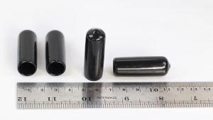 Soft PVC Cable End Cap Sealing 15mm Hitam