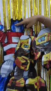 Balon Foil Ulang Tahun Anak Laki Laki Karakter Transformer Bumblebee Optimus Prime Jumbo Satuan