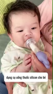 Xi lanh uống thuốc cho bé đầu silicone mềm chống sặc – dụng cụ bón thuốc định lượng kèm cọ rửa & hộp