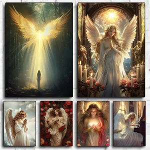 1000Pieces Jigsaw Puzzle Beautiful Vintage Angel Religious Portrait For Adults Great Family Fun Relaxing Brain Teaser Gift
