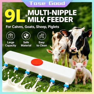 Tase Good 9L Piglet Feeding Device Silicone Nipple Feeder nipple drinker Milk Feeder for Piglet