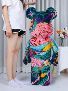 Challenging Large Size 3D Puzzle Blocks Mini Particle Assembly Living Room Decorations 1 Meter Super Large Violent Bear