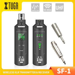 XTUGA UHF Professional Microphone Wireless Converter XLR Rechargeable Transmitter Receiver For Dynamic Condenser Mic Audio Mixer