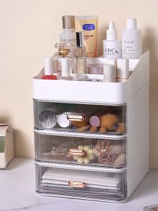 Inaso Rak Organizer Alat Tulis Meja Kantor Tempat Kosmetik Skincare Makeup Storage Laci Desktop Drawer Multifungsi HSB691