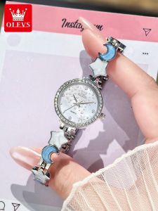OLEVS | Luxury Star Moon Ladies Watch Quartz Small Dial