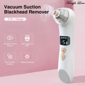 Hengfa Lina WiFi Wireless Blackhead Remover Facial Pore Cleaner Electric Vacuum Camera Monitor Acne Pimple Black Head Hot Massage Skin Care