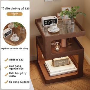 XIANGNANSONG | Bàn Đầu Giường Gỗ Cứng Cho Phòng Ngủ Mới