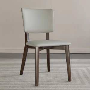 Modern Minimalist Luxury Italian Style Solid Wood Dining Chair Nordic Home Restaurant Hotel Designer Soft Padded Chair