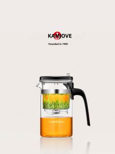 Kamjove | Heat-resistant Glass Tea Infuser Pot Removable Inner Pot