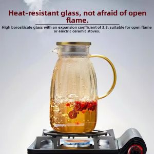 ZHIZHOU | Heat-resistant Large Capacity Glass Water Pitcher