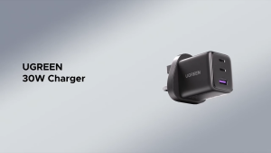 Ugreen X515 30W 3-Port GaN Fast Charger For iPhone Samsung 22.5W Ready Stock Original Set Ship From Malaysia Fast Delivery