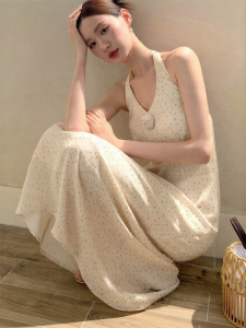 XXNING | Đầm Không Tay Kiểu Đốm Gấm Cây Phong Cách Sang Trọng