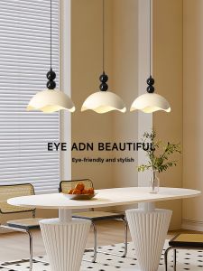 OUCHAO | Modern French Creamy Vintage Style Dining Room Pendant Light