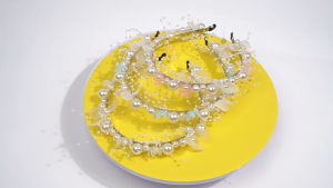 ALENADAY Mahkota Bando Bunga Princess Bondu Mutiara Anak Perempuan Wanita Dewasa Fashion Korea MHT02