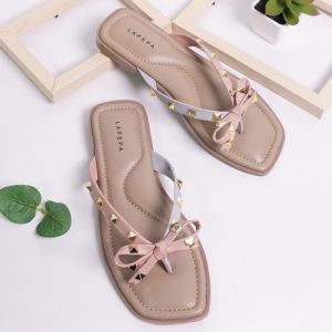 SANDAL LAPEPA ARUMI Sendal Wanita Teplek Casual Flat Model Duri Premium