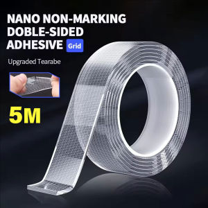 5M Mesh Nano Double-sided Tape Reusable Waterproof Nano Transparent Heavy-duty Tape Durable