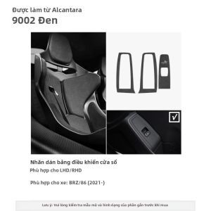 ALCANTARA | Subaru BRZ/Toyota GR86 2021- Công Tắc Nâng Kính Cửa Sổ Miếng Dán Trang Trí Nội Thất Bằng Sợi Carbon Alcantara Phụ Kiện Điều Chỉnh Nội Thất Màu Đen/đỏ/xanh Dương Da Mô Phỏng 3D