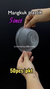Mangkuk Plastik Sederhana 5" Benxon Disposable Medium Plastic Bowl (50pcs/Pkt)