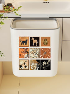 evesigar | Wall-mounted Cabinet Kitchen Garbage Bin