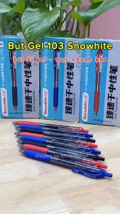 Bút Gel G103 - Mực Nhanh Khô Ngòi 0.5mm Snowhite - Dành Cho Văn Phòng Học Sinh Sinh Viên