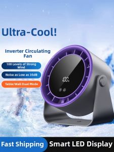 Portable Mini Desktop Fan Ultra Quiet Office Computer Desk Fan USB Charging ABS Material Touch Button Control Fan S15